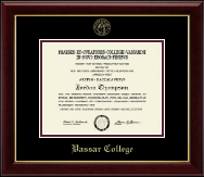 Vassar College Gold Embossed Diploma Frame in Gallery