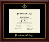 Providence College diploma frame - Providence College - Gold Embossed Diploma Frame in Gallery