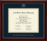 Case Western Reserve University Gold Embossed Diploma Frame in Gallery