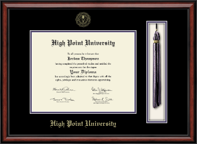 High Point University diploma frame - Tassel & Cord Diploma Frame in Southport