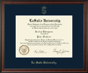 La Salle University diploma frame - Gold Embossed Diploma Frame in Studio