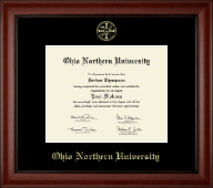 Ohio Northern University Gold Embossed Diploma Frame in Cambridge
