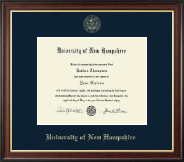 University of New Hampshire diploma frame - Gold Embossed Diploma Frame in Studio Gold