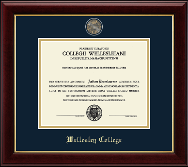 Wellesley College diploma frame - Masterpiece Medallion Diploma Frame in Gallery