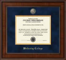 Wellesley College Presidential Masterpiece Diploma Frame in Madison