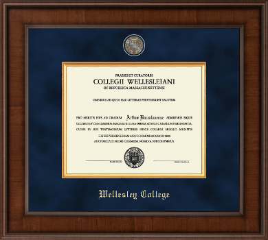 Wellesley College diploma frame - Presidential Masterpiece Diploma Frame in Madison