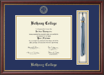Bethany College in Kansas diploma frame - Tassel Edition Diploma Frame in Newport
