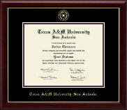 Texas A&M University at San Antonio Gold Embossed Diploma Frame in Gallery