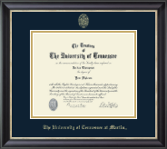 The University of Tennessee Martin Gold Embossed Diploma Frame in Noir