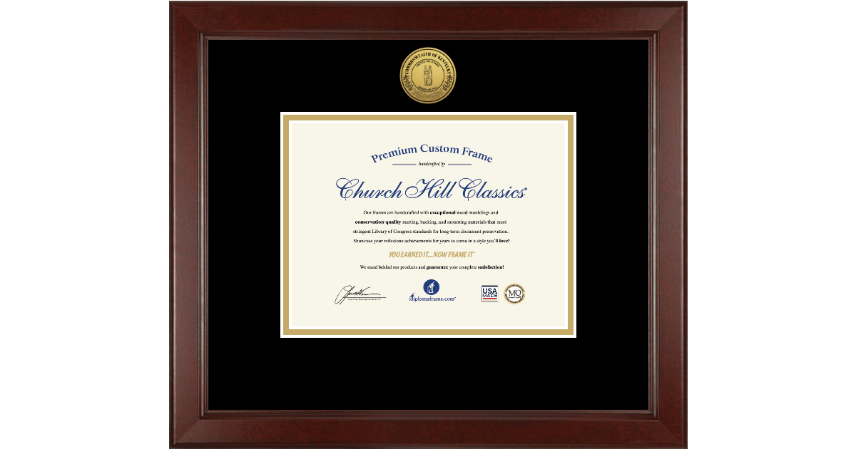Pikeville High School Diploma Frames Church Hill Classics