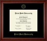 Point Park University Gold Embossed Diploma Frame in Cambridge