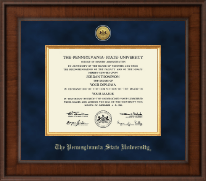 Pennsylvania State University diploma frame - Presidential Gold Engraved Diploma Frame in Madison