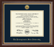 Pennsylvania State University diploma frame - Gold Engraved Medallion Diploma Frame in Hampshire