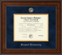 Howard University Presidential Masterpiece Diploma Frame in Madison