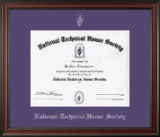 National Technical Honor Society Silver Embossed Diploma Frame in Studio
