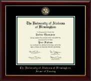 The University of Alabama at Birmingham Doctor of Nursing Practitioner- Masterpiece Medallion Diploma Frame in Gallery