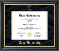 Duke University diploma frame - Gold Embossed Diploma Frame in Noir