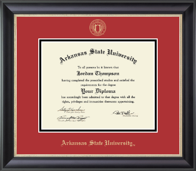 Arkansas State University at Jonesboro diploma frame - Gold Embossed Diploma Frame in Noir