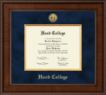 Hood College Presidential Gold Engraved Diploma Frame in Madison