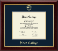 Hood College Gold Embossed Diploma Frame in Gallery