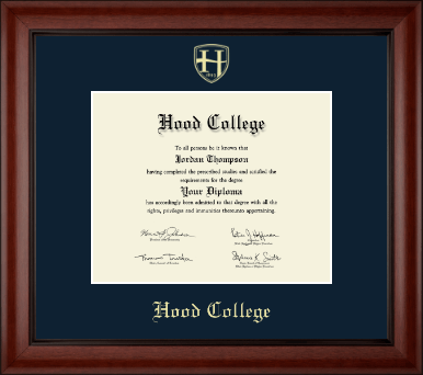 Hood College diploma frame - Gold Embossed Diploma Frame in Cambridge