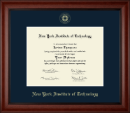 New York Institute of Technology Gold Embossed Diploma Frame in Cambridge