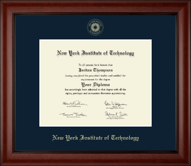 New York Institute of Technology diploma frame - Gold Embossed Diploma Frame in Cambridge
