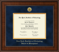 New York Institute of Technology diploma frame - Presidential Gold Engraved Diploma Frame in Madison