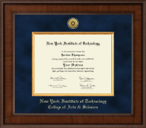 New York Institute of Technology diploma frame - Presidential Gold Engraved Diploma Frame in Madison