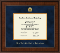 New York Institute of Technology Presidential Gold Engraved Diploma Frame in Madison