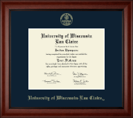 University of Wisconsin Eau Claire Gold Embossed Diploma Frame in Cambridge