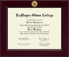 LeMoyne-Owen College diploma frame - Century Gold Engraved Diploma Frame in Cordova