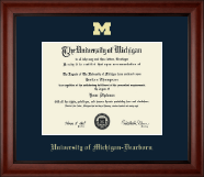 University of Michigan diploma frame - Gold Embossed Dearborn Diploma Frame in Cambridge