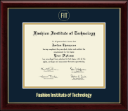 Fashion Institute of Technology diploma frame - Gold Embossed Diploma Frame in Gallery