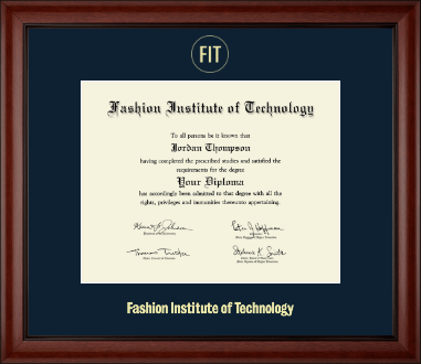 Fashion Institute of Technology diploma frame - Gold Embossed Diploma Frame in Cambridge