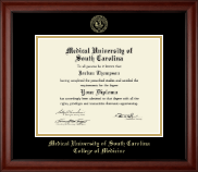 Medical University of South Carolina diploma frame - Gold Embossed Diploma Frame in Cambridge
