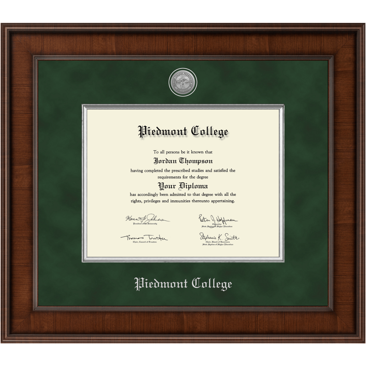 Piedmont College Diploma Frame Custom Frames Online Church Hill Classics