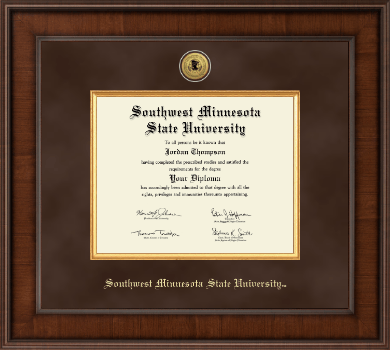 Southwest Minnesota State University diploma frame - Presidential Gold Engraved Diploma Frame in Madison