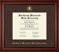Southwest Minnesota State University diploma frame - Gold Embossed Diploma Frame in Cambridge
