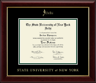 State University of New York Delhi Gold Embossed Diploma Frame in Gallery