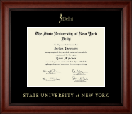 State University of New York Delhi Gold Embossed Diploma Frame in Cambridge