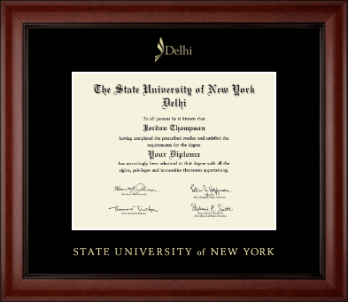 State University of New York Delhi diploma frame - Gold Embossed Diploma Frame in Cambridge