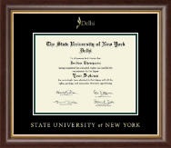 State University of New York Delhi diploma frame - Gold Embossed Diploma Frame in Hampshire