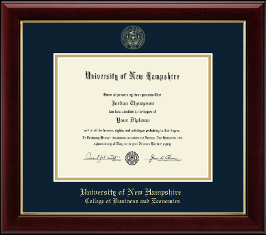 University of New Hampshire diploma frame - Gold Embossed Diploma Frame in Gallery