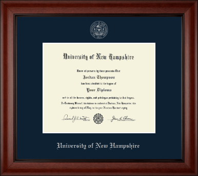 University of New Hampshire diploma frame - Silver Embossed Diploma Frame in Cambridge