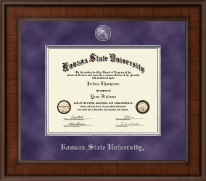 Kansas State University Presidential Masterpiece Diploma Frame in Madison
