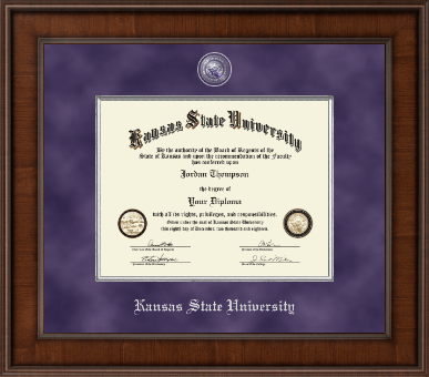 Kansas State University diploma frame - Presidential Masterpiece Diploma Frame in Madison