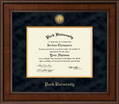 Park University diploma frame - Presidential Gold Engraved Diploma Frame in Madison