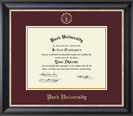 Park University diploma frame - Gold Embossed Diploma Frame in Noir