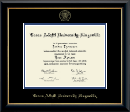 Texas A&M University Kingsville Gold Embossed Diploma Frame in Onyx Gold